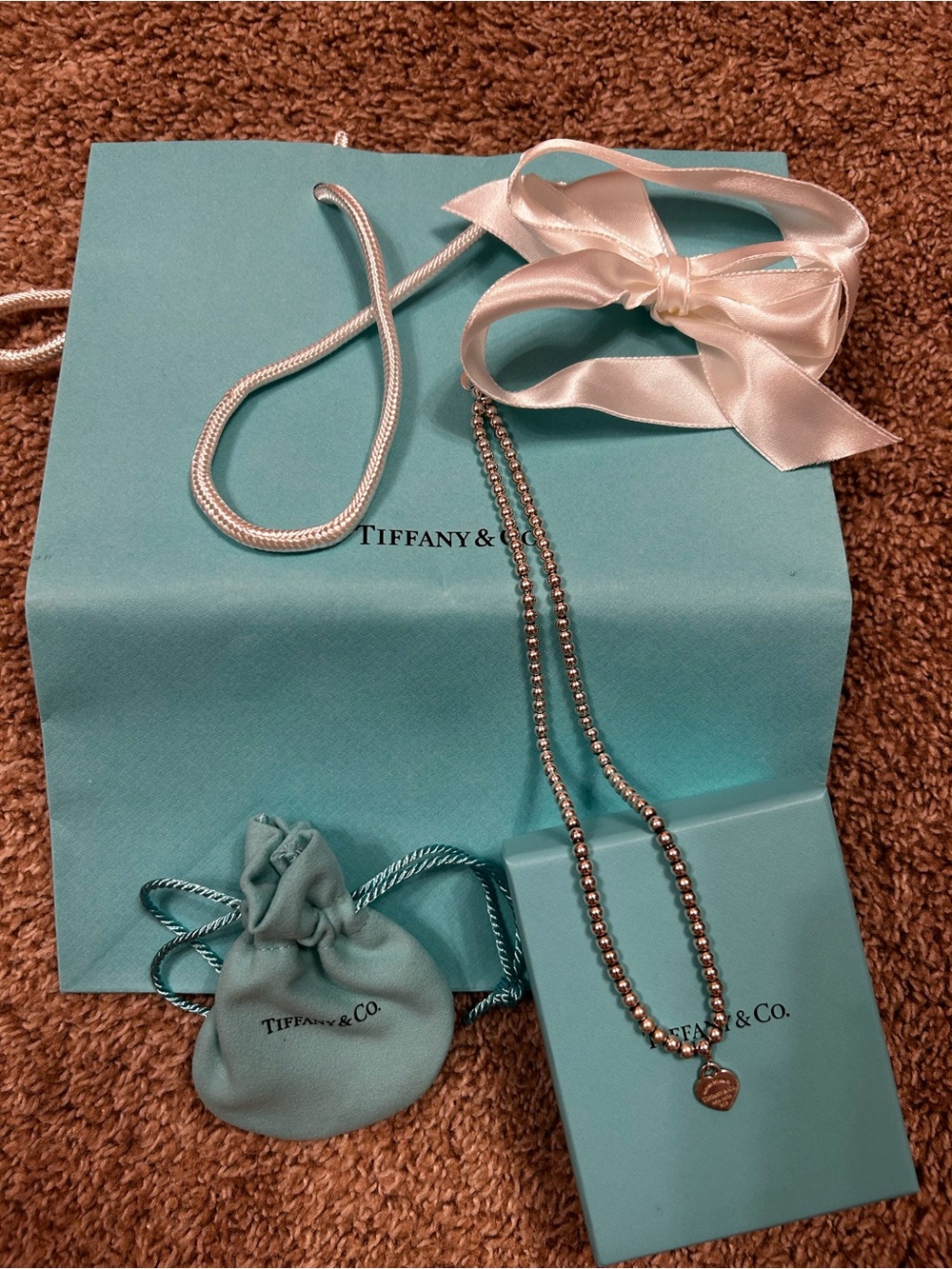 Return to Tiffany & Co. Sterling Silver Bead Reversible Necklace